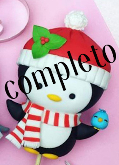 cake design bambini topper pinguino di natale